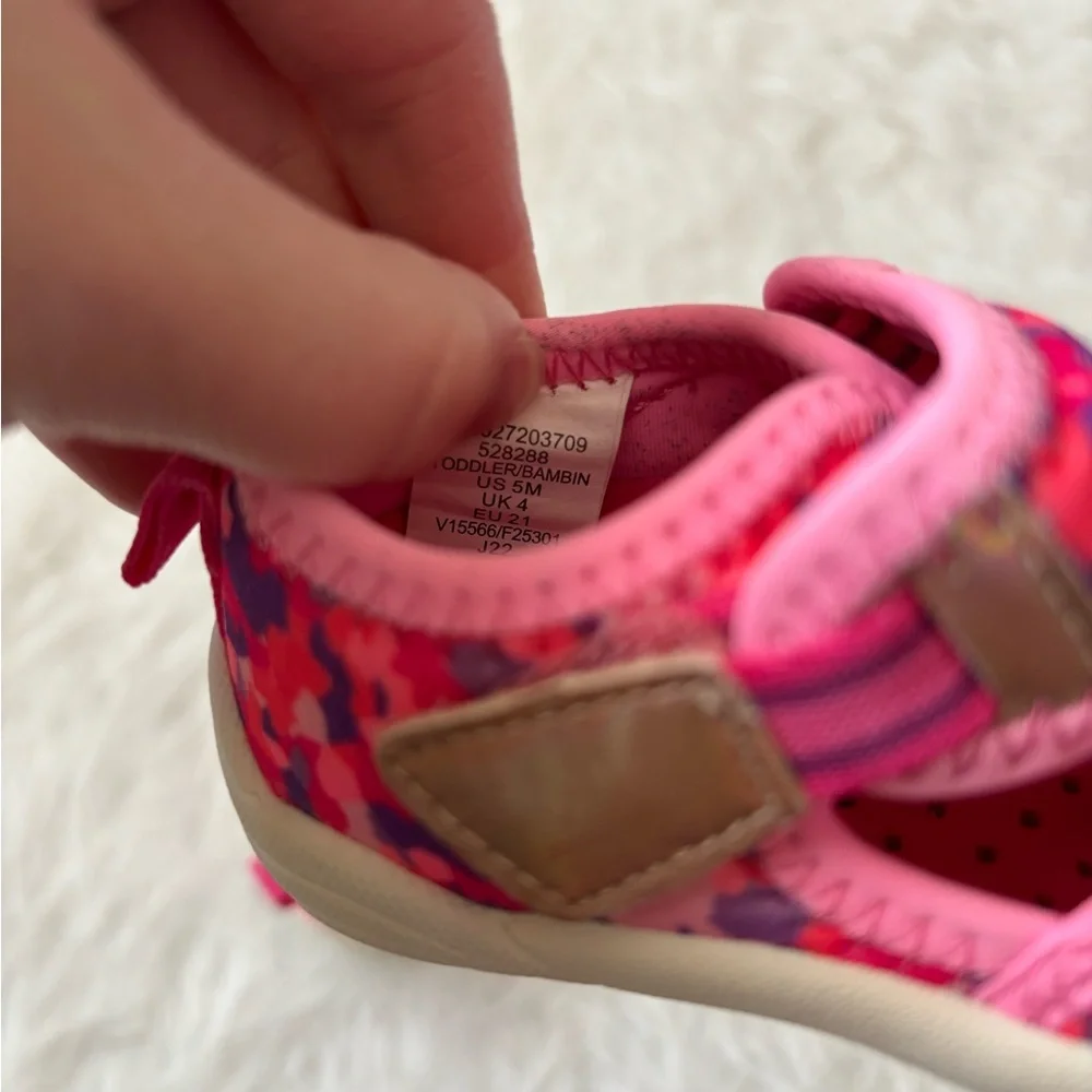 Lands' End Pink & Purple Camo Slip-On Water Shoes